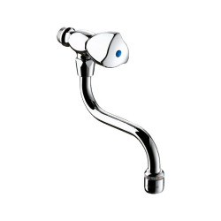 Robinet d'évier M1/2" mural avec bec orientable L.150