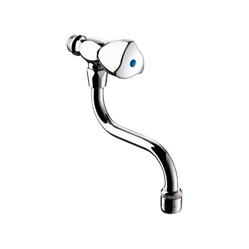 Robinet d'évier mural M1/2" avec bec orientable L.200