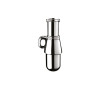 Siphon F1"1/4 à sortie horizontale Ø32 laiton chromé