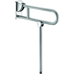 Barre rabattable avec béquille Ø32 L.650 Inox satiné