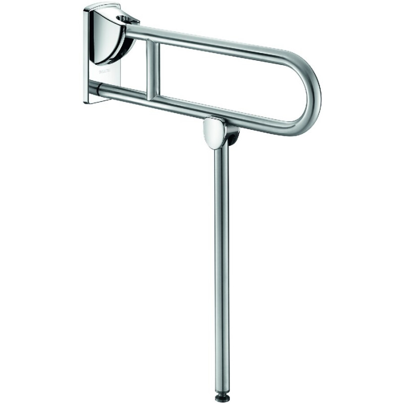Barre rabattable avec béquille Ø32 L.650 Inox satiné
