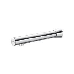 BINOPTIC 2 lavabo M1/2" robinet mural Inox chromé L.220 sect, BT