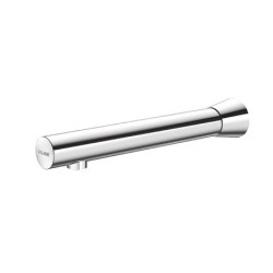BINOPTIC 2 lavabo M1/2" robinet mural Inox chromé L.220 secteur