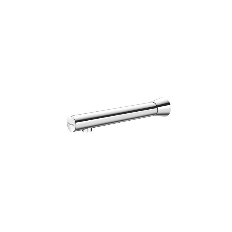 BINOPTIC 2 lavabo M1/2" robinet mural Inox chromé L.220 secteur