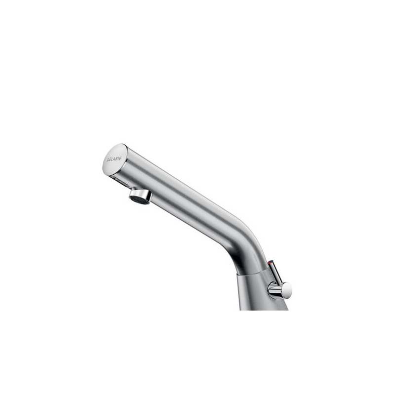 BINOPTIC MIX 2 lavabo M3/8" mitigeur Inox satiné, piles 6V