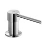 Distri savon bec droit ac cartouche, tube L.1200, Inox satiné