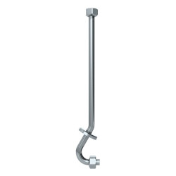 Tubulure d'urinoir F1/2" + rosace pour DELTACÉRAM