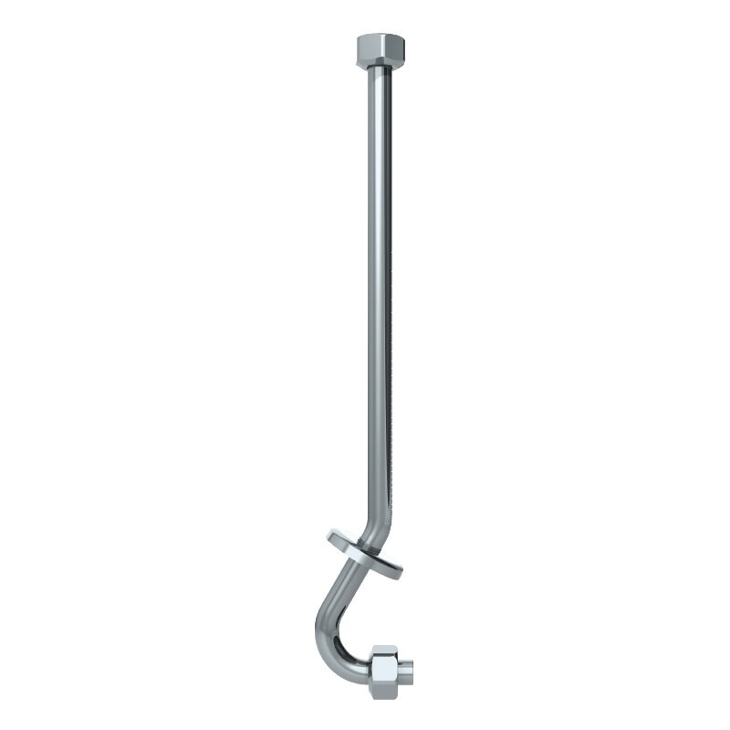 Tubulure d'urinoir F1/2" + rosace pour DELTACÉRAM