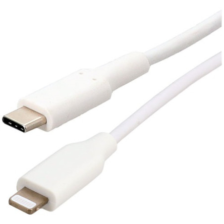ERARD Cordon USB-C mâle - lightning mâle - 2 m - blanc