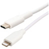 ERARD Cordon USB-C mâle - lightning mâle - 2 m - blanc