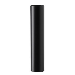 Élément droit 500- air simple P PGI, Ø60, noir grainé mat RAL 9030