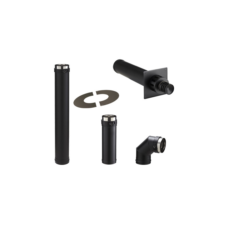 Kit SORT support concentrique noir PGI, Ø80