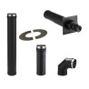 Kit SORT support concentrique noir PGI, Ø80