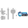 Minikit douchette 3 jets SQUARE FRESH