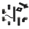 Kit sort.horiz noir PGI, Ø80/130