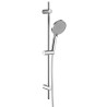 Barre de douche 700 mm ø avec douchette 3 jets flex 150 cm