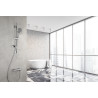 Barre de douche 700 mm ø avec douchette 3 jets flex 150 cm + porte savon, réf. 704A