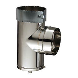 Té de purge flexible tubage Tubaginox rigide, Ø300