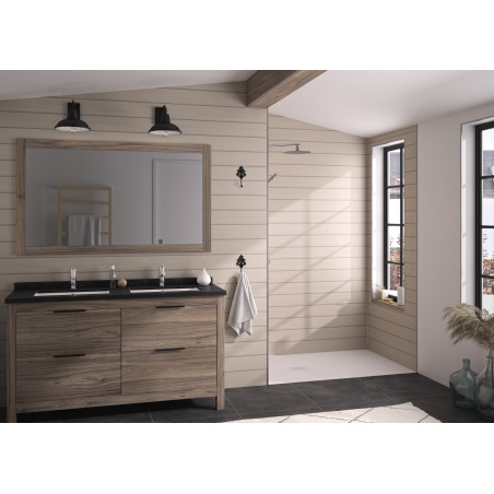 Panneau mural Kinewall Lambris horizontal beige