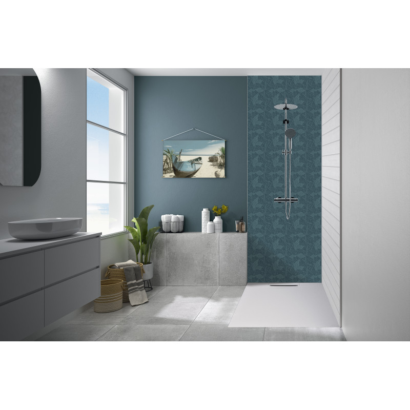 Panneau mural Kinewall Lambris horizontal blanc