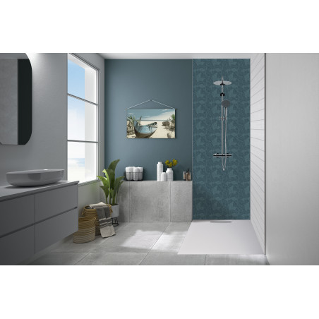 Panneau mural Kinewall Lambris horizontal blanc