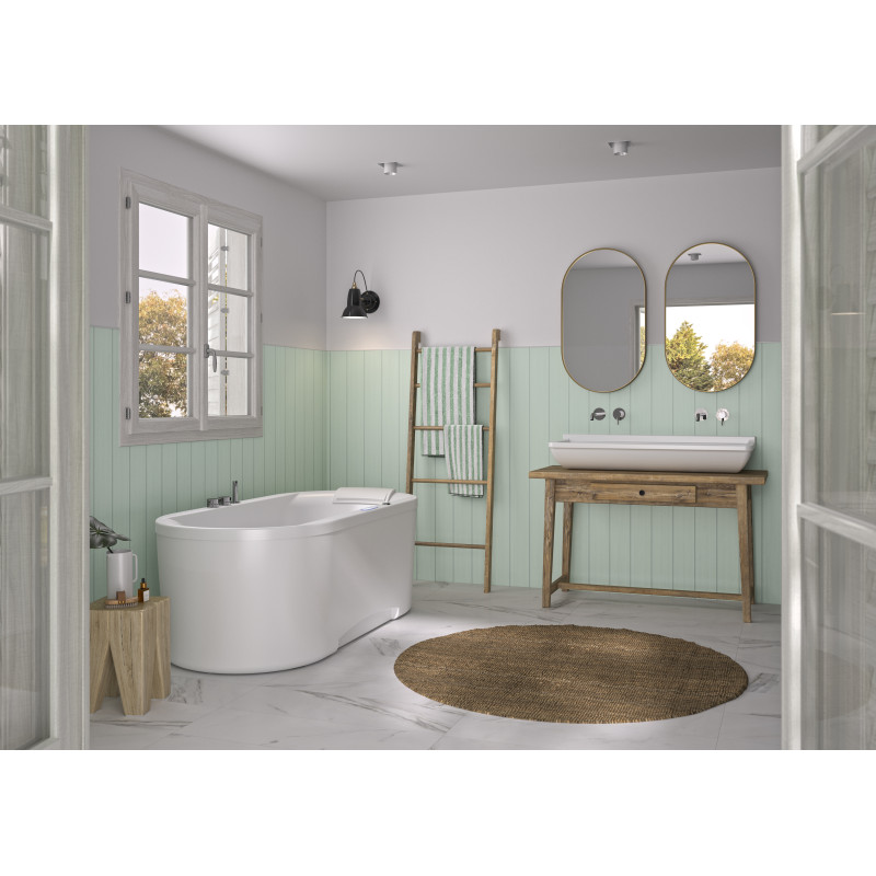 Panneau mural Kinewall Lambris vertical vert celadon