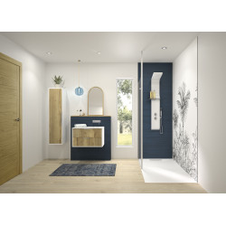 Panneau mural Kinewall Teck horizon bleu outremer