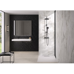 Panneau mural Kinewall Tomette marbre noir