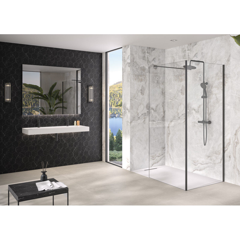 Alu noir mat · transparent