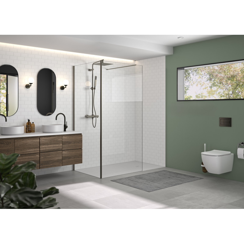 Alu graphite brosse · transparent
