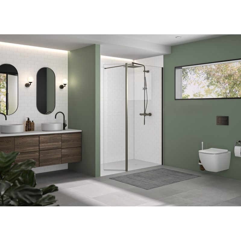 Alu graphite brosse · transparent