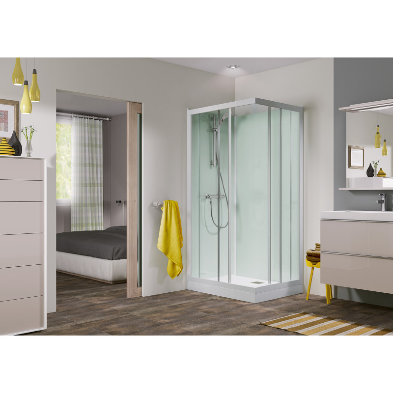 Portes coulissantes • Receveur 18.0 cm • Robinetterie thermostatique