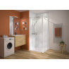 Paroi 2 portes Smart Express+, assemblage avec retour fixe