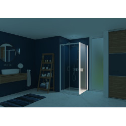 Paroi fixe Smart Express, montage en angle
