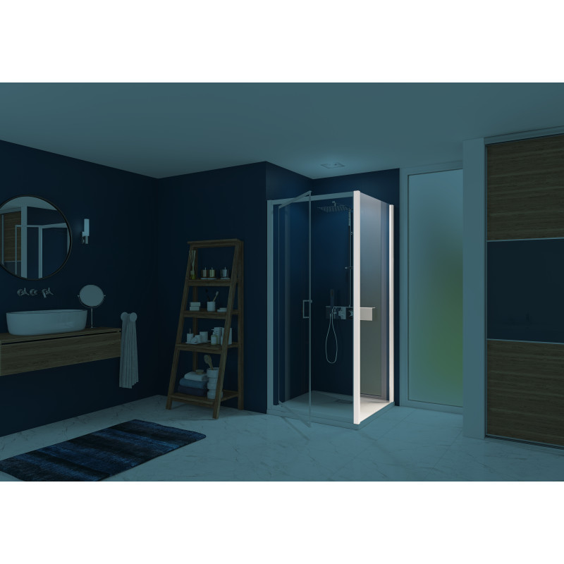 Paroi fixe Smart Express, montage en angle