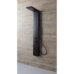 Colonne de douche Aquastyle thermostatique, noir mat