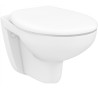 Pack WC suspendu DOMAO Access 53 cm sans bride, blanc brillant