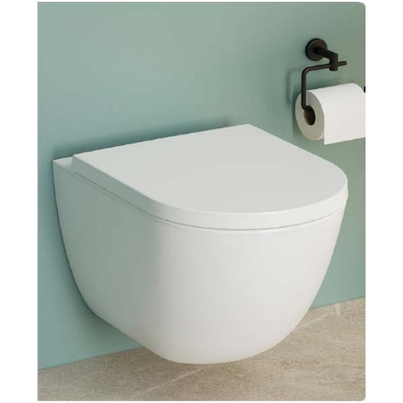 Pack WC suspendu DOMAO 300 Vortex 52 cm, blanc brillant