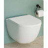 Pack WC suspendu DOMAO 300 Vortex 52 cm, blanc brillant