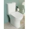 Pack WC à poser DOMAO 300 Vortex 65 cm, blanc brillant