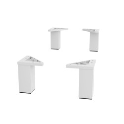 Ensemble de 4 pieds - 100 mm, 3 finitions