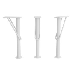 Jeu de 2 pieds DEVA - 230 à 330 mm, 2 finitions