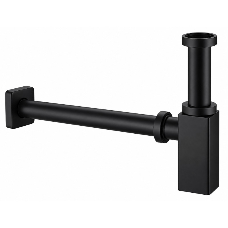 Siphon carré luxe+tubulure