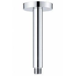 Bras plafonnier rond 10 cm chrome