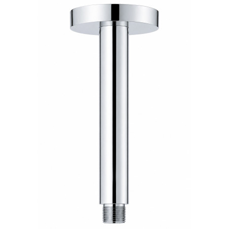 Bras plafonnier rond 10 cm chrome