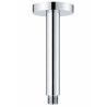 Bras plafonnier rond 10 cm chrome