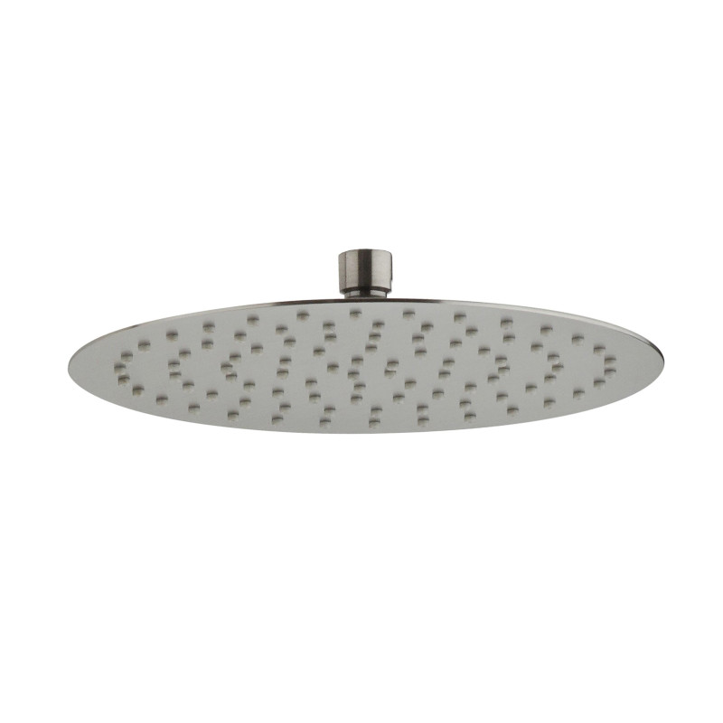 Pomme de tête ronde 250 mm inox brossé
