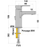 Mitigeur lavabo c3 sans vidage ULTIMA