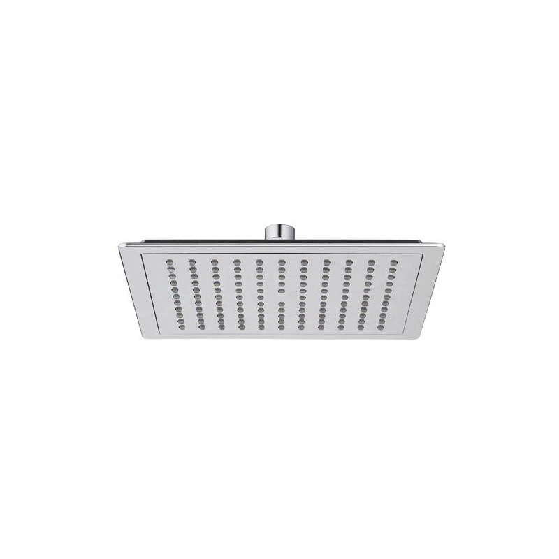 Pomme de tête carrée 225 mm abs anticalcaire chrome