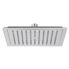 Pomme de tête carrée 225 mm abs anticalcaire chrome
